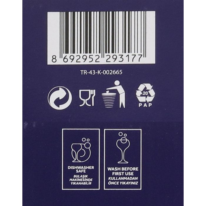 LAV Set 6 Vasos Largos 390cc Wave 7 LAV Set 6 Vasos Largos 390cc Wave 7