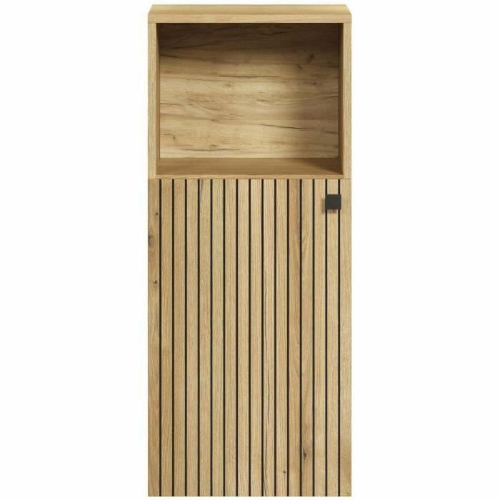 PURE BLISS AUC1715189112466 Mueble de baño con decoración roble, medidas: 40 cm largo x 95 cm alto x 31 cm fondo