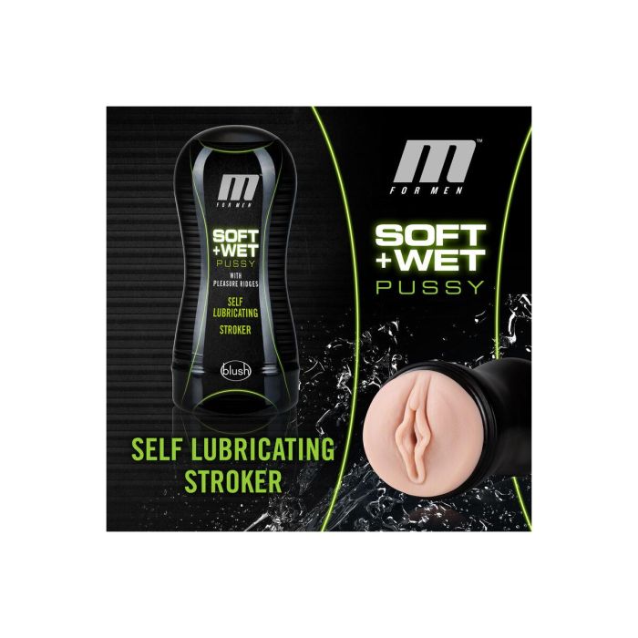 Masturbador Blush M for Men Soft & Wet Stroker Vanilla 6