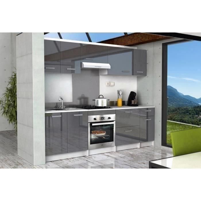 START Base de cocina L 60 cm con encimera incluida - Gris brillante 1 START Base de cocina L 60 cm con encimera incluida - Gris brillante 1