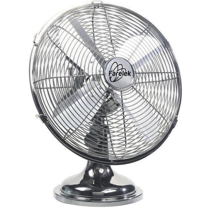Utah - Ventilador de colocación Ø30cm 35W CROME OSCILAR Utah - Ventilador de colocación Ø30cm 35W CROME OSCILAR