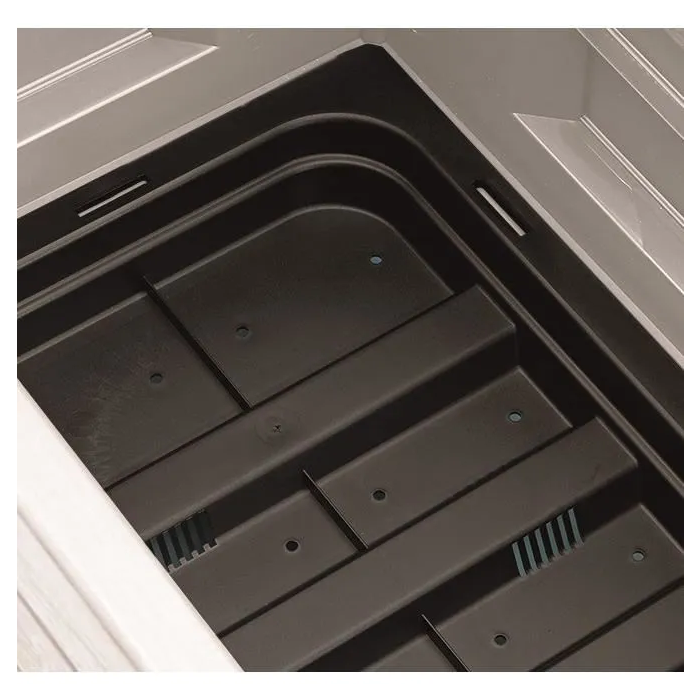 Stefanplast RECT. blanco Bandeja Flores Rectangular Madera Blanca 100x43xH35cm 80L 3