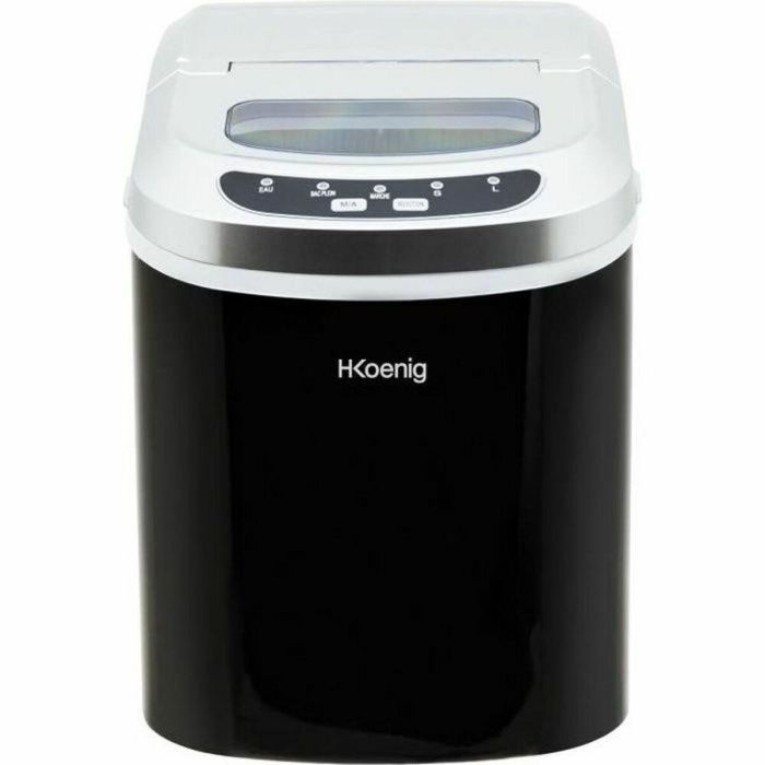 H.Koenig KB12 Máquina de Hielo Automática 12kg/día, Depósito 2.2L, Cubitos Rápidos 6-13min, 100W 0 H.Koenig KB12 Máquina de Hielo Automática 12kg/día, Depósito 2.2L, Cubitos Rápidos 6-13min, 100W 0