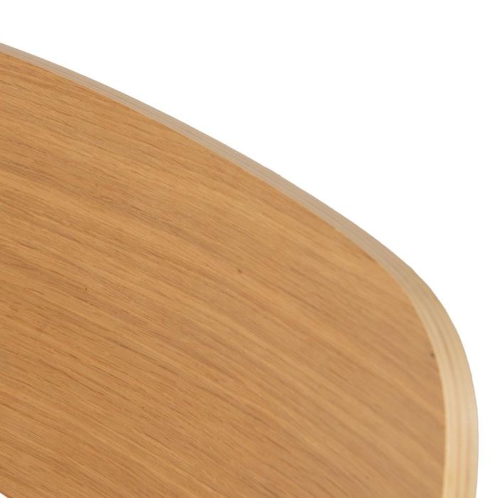 Silla Natural-Azul Tejido-Metal Salón 49 X 53 X 80 cm