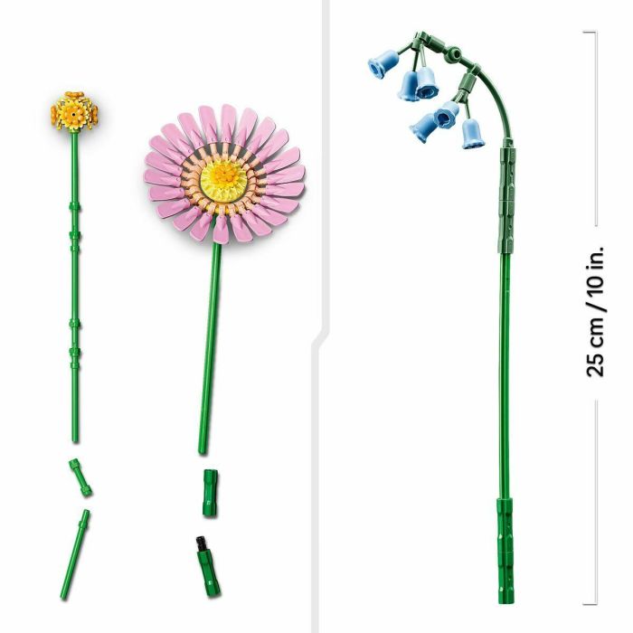 LEGO 10347 Ramo Soleado, Flores Artificiales, Set de Construcción para Adultos y Niños a Partir de 9 Años 10