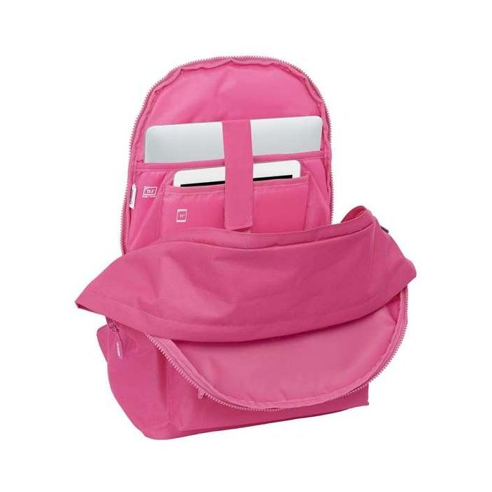 Safta Mochila Doble para Portátil 15,6"+USB Munich Básicos Fucsia 31x44x18 cm 4 Safta Mochila Doble para Portátil 15,6"+USB Munich Básicos Fucsia 31x44x18 cm 4