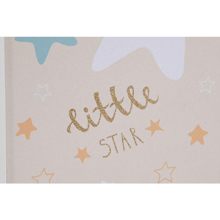 DKD Home Decor Cuadro Lienzo PS Azul Rosa Verde Beige Stars 1.8 x 40 x 30 cm (12 Unidades) 2