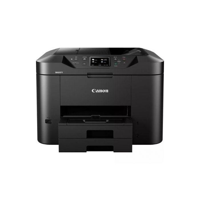 Canon 0958C009 Impresora Multifunción 4 en 1 MAXIFY MB2750 para Oficina. WiFi, Fax, Dúplex, ADF 50h, 500 hojas, Ethernet, Pantalla Táctil. Negra