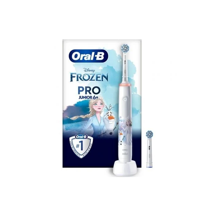 Oral-B Cepillo Dental Pro Junior 6+ Frozen Incluye 1 Recambio y Estación Base 0 Oral-B Cepillo Dental Pro Junior 6+ Frozen Incluye 1 Recambio y Estación Base 0
