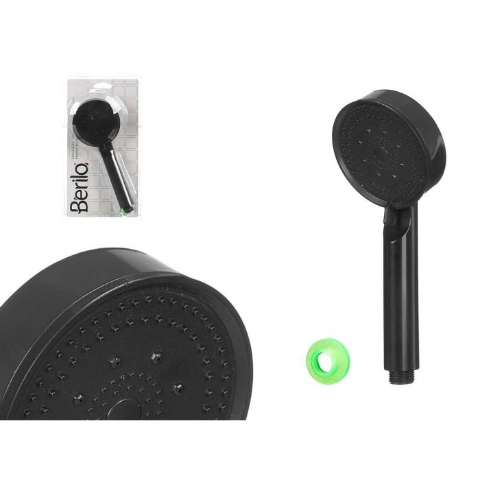 Berilo Teléfono de Ducha Negro Plástico 22.5x4.2x9.2 cm (Set de 12)