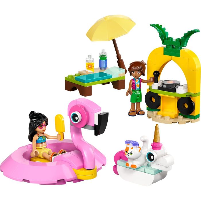 Fiesta Piscina Con Flamenco Y Unicornio 42658 Lego Friends 1