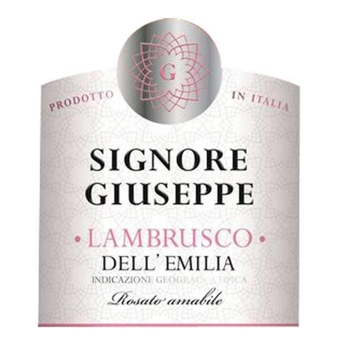 Signore Giuseppe Rosato Lambrusco Dell'Emilia Rosé - 75 cl 1