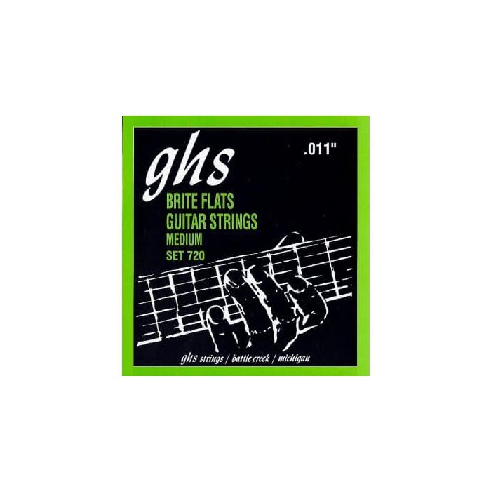 GHS Juego Cuerdas Guitarra Eléctrica Briteflats Medium 11-52