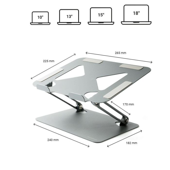 Soporte para Portátil Plegable y Regulable Lastan InnovaGoods 2