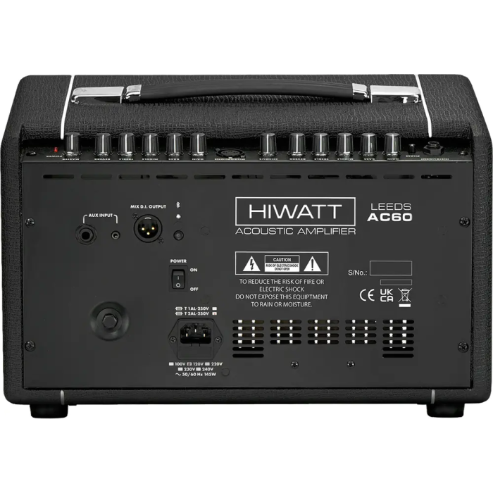 HIWATT Leeds AC 60 Amplificador Acústico Combo 60W 2 Canales Chorus Reverb Transistores 2