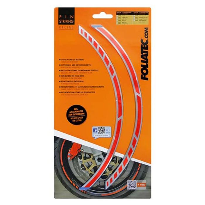 Pin Striping Racing Neon Rojo 14 Bandas De 7 mm X 41 cm Incluido Espaciador FO34446 Pin Striping Racing Neon Rojo 14 Bandas De 7 mm X 41 cm Incluido Espaciador FO34446