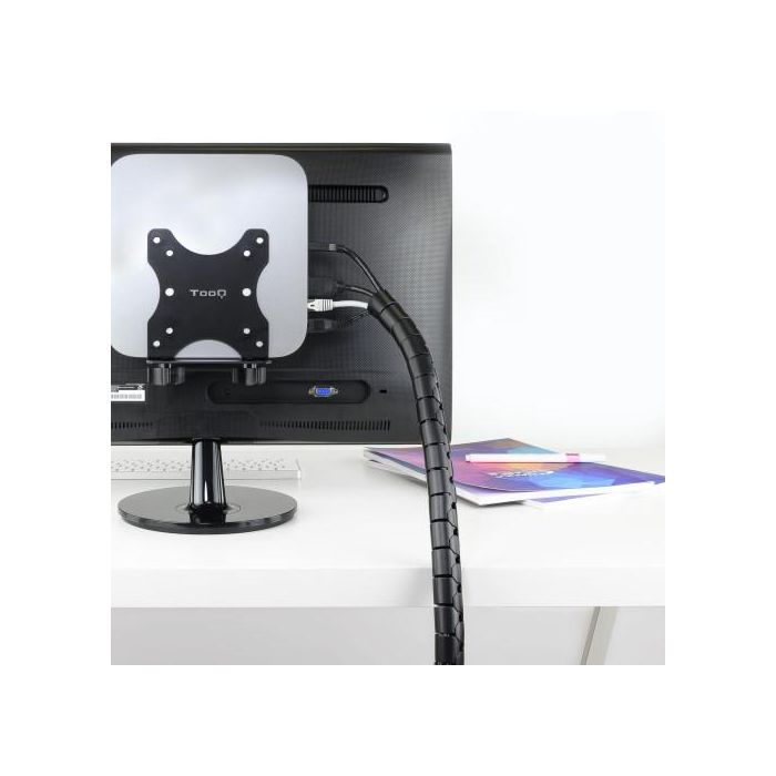 Nanocable Organizador de Cables Negro 1 metro 2.5 cm Diámetro 10.36.0001-BK 4