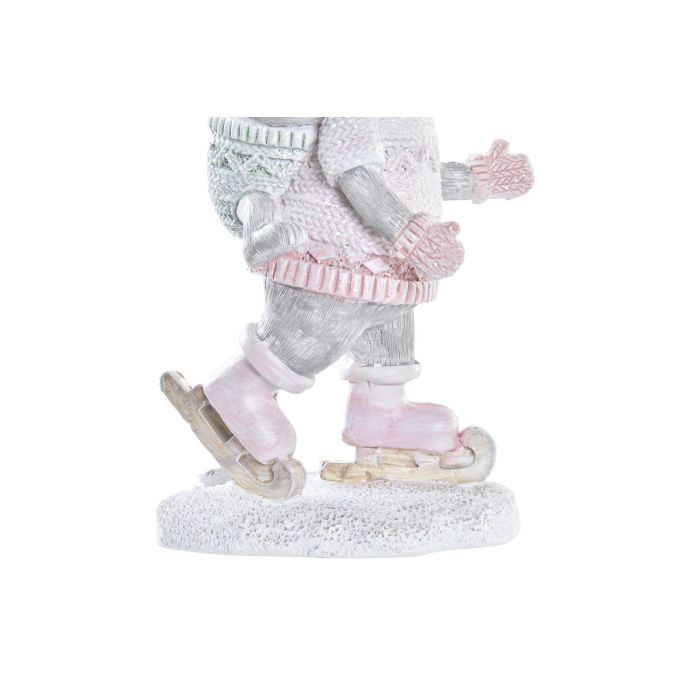 DKD Home Decor Figura Navideña Decorativa de Fantasía, Ratón de Resina en Tonos Rosa, Gris y Blanco, Medidas 5x11x7 cm 2 DKD Home Decor Figura Navideña Decorativa de Fantasía, Ratón de Resina en Tonos Rosa, Gris y Blanco, Medidas 5x11x7 cm 2