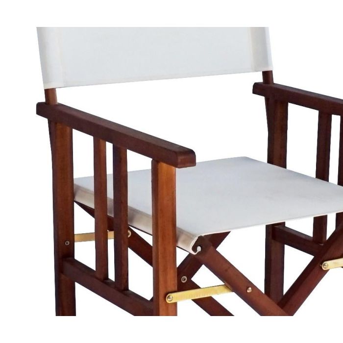Silla Terraza Y Jardin DKD Home Decor Blanco Marron Claro 53 x 87 x 52 cm 1