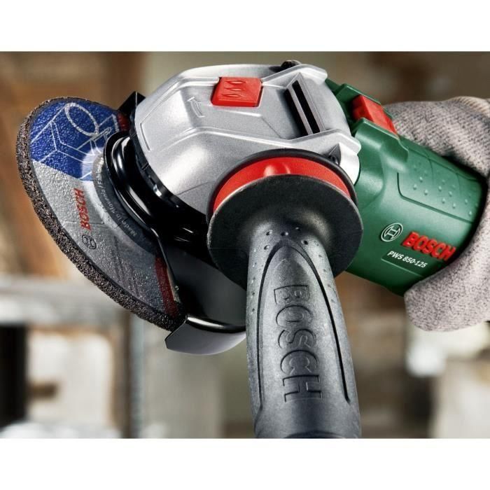 Amoladora manual Bosch - PWS 850-125 + AVH + Disco de diamante 2