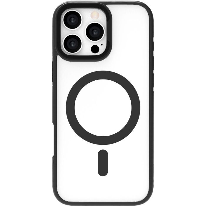 eSTUFF Funda INFINITE HELSINKI para iPhone 16 Pro Max Negra - Magnética, protección esquinas, 86% plástico reciclado