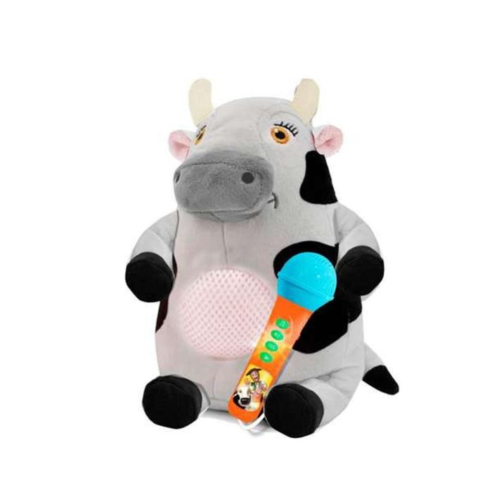 Reig Amplificador Peluche con Micro y Cable La Granja de Zenon Vaca Lola