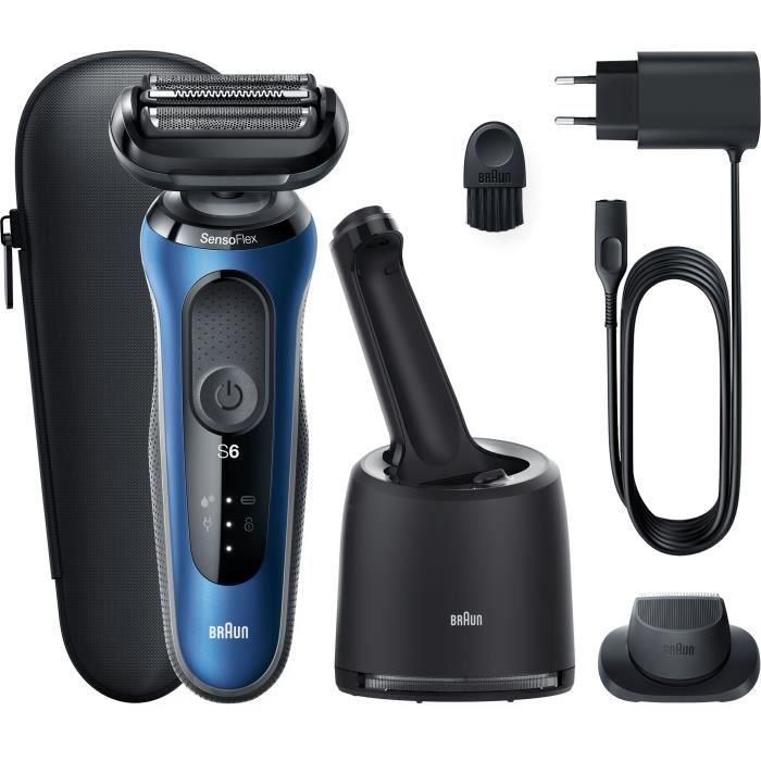 Razor eléctrico con precisión Mower Braun Series 6 61 -B7200CC - SmartCare Center, Azul Razor eléctrico con precisión Mower Braun Series 6 61 -B7200CC - SmartCare Center, Azul