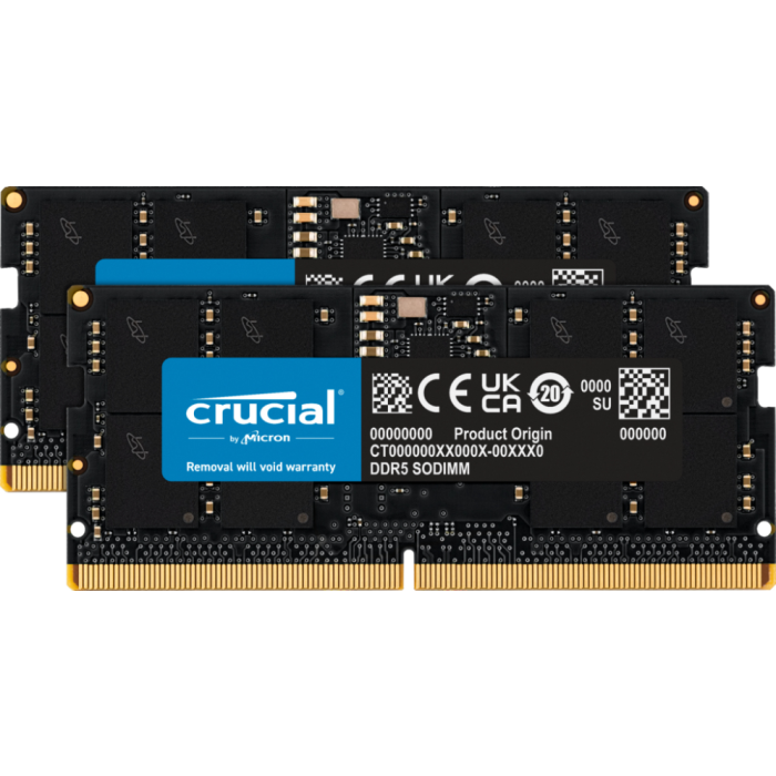Crucial CT2K16G48C40S5 módulo de memoria 32 GB 2 x 16 GB DDR5 4800 MHz Crucial CT2K16G48C40S5 módulo de memoria 32 GB 2 x 16 GB DDR5 4800 MHz