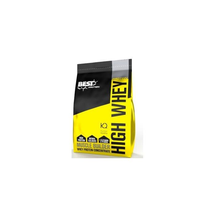 BEST PROTEIN Proteína de Suero High Whey Fresa 2000g - 83% Proteína para Músculo