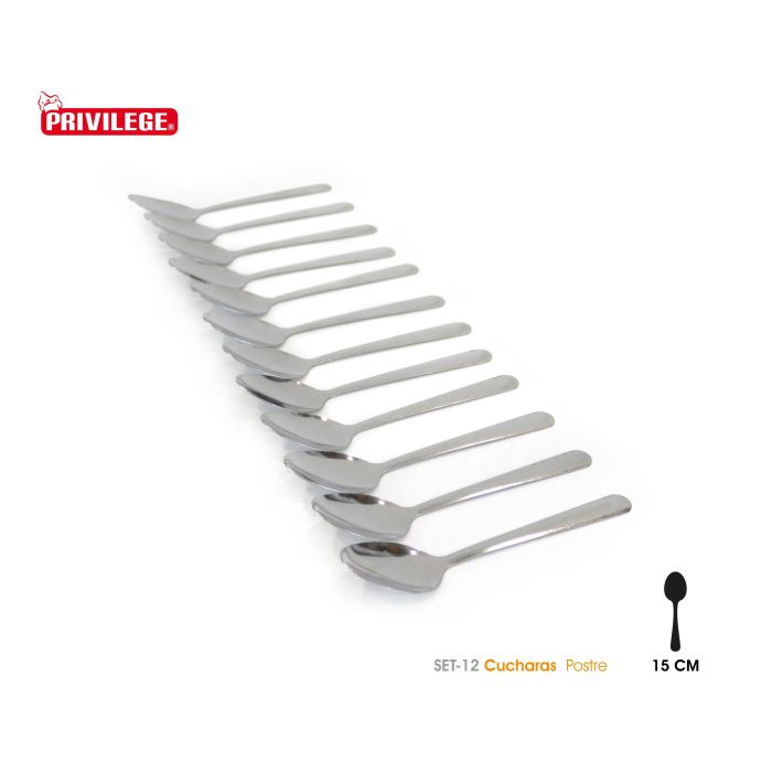 Set de 12 cucharas postre Privilege (24 Cajas) 1 Set de 12 cucharas postre Privilege (24 Cajas) 1