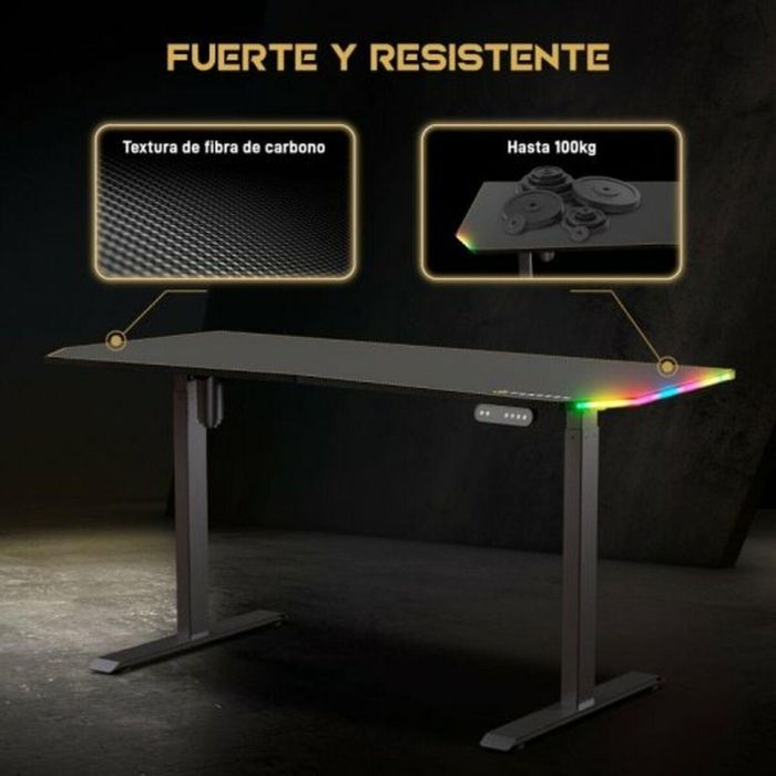 Mesa de Escritorio Forgeon Battleground Negro 5