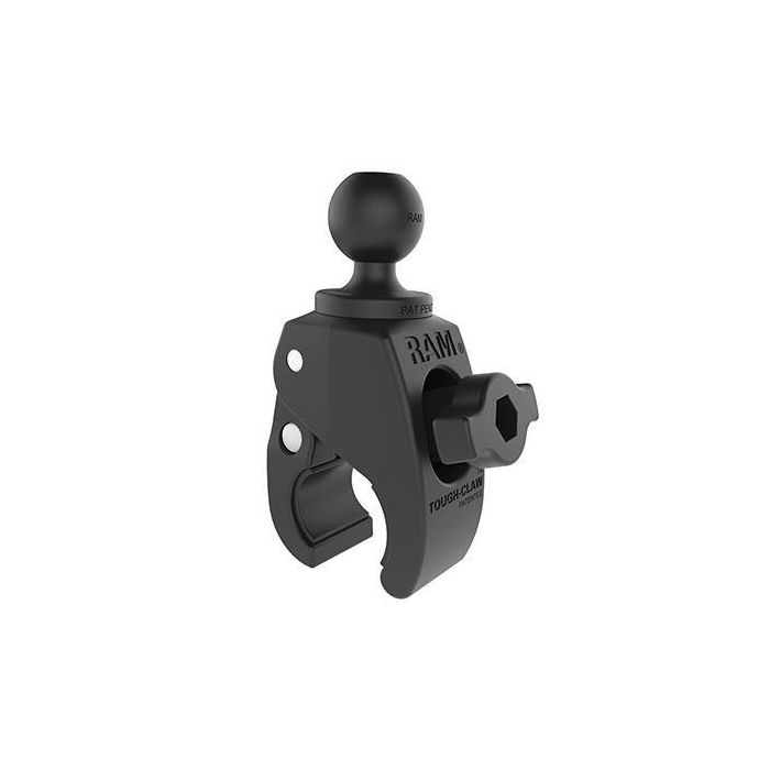 RAM Mounts RAM Tough-Claw Small Clamp Base with Ball para rieles y barras de 0.625" a 1.5" - Montaje rápido y sin herramientas
