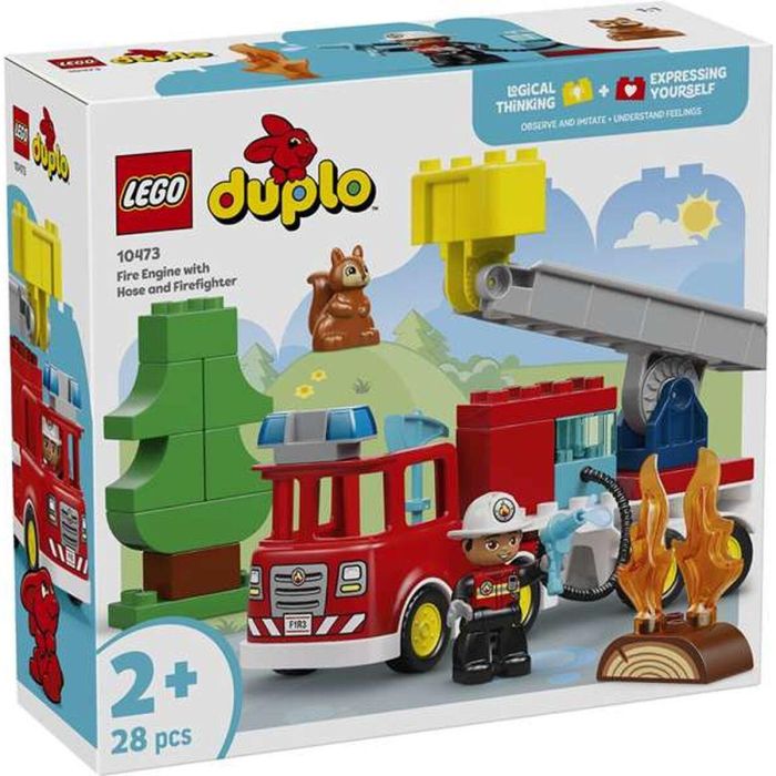 Lego Duplo Camión de Bomberos con Manguera y Bomberos Juego de Construcción 18 Meses 1