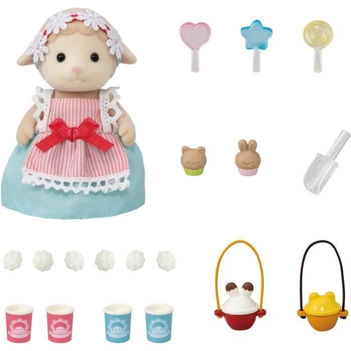 Maman Mouton y su puesto de palomitas de maíz - Familias Sylvanian - 5653 - de 3 años 1