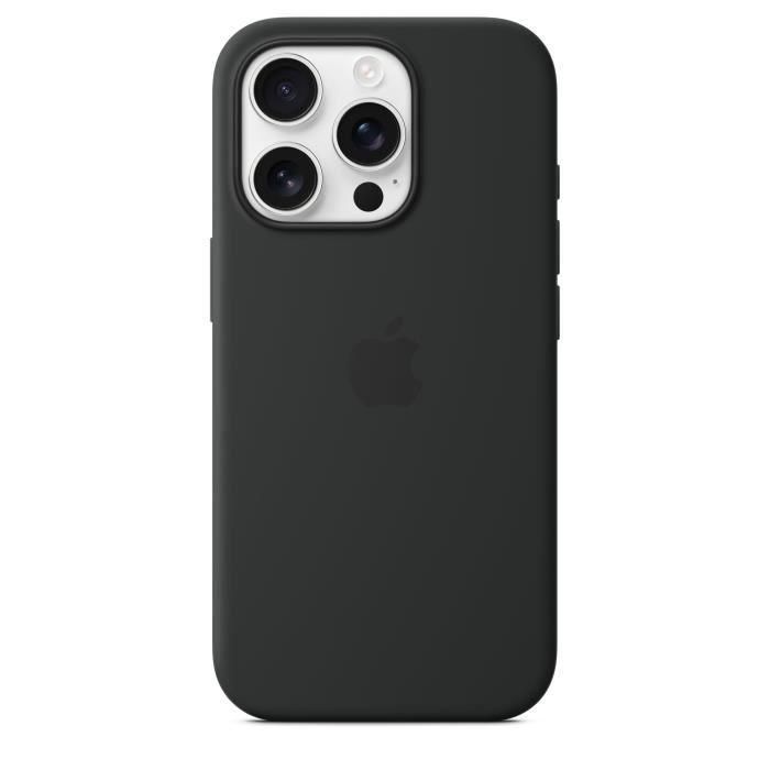 Apple iPhone 16 Pro Funda de silicona con MagSafe Negro 2 Apple iPhone 16 Pro Funda de silicona con MagSafe Negro 2