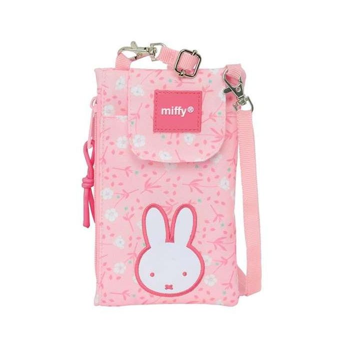 Safta Monedero Portamóvil con Diseño Miffy Flores, con Cierre de Cremallera, Ideal para Móvil y Dinero, Medidas 190x100 mm Safta Monedero Portamóvil con Diseño Miffy Flores, con Cierre de Cremallera, Ideal para Móvil y Dinero, Medidas 190x100 mm