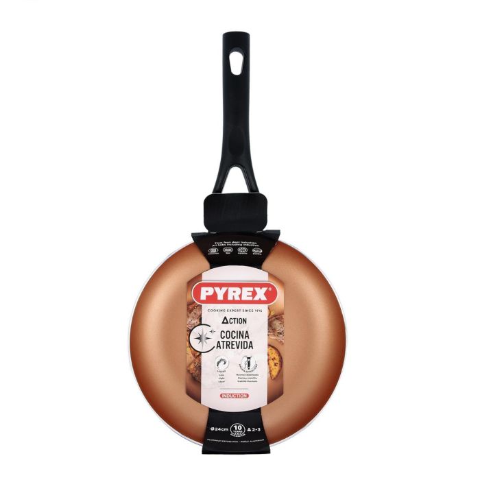 Pyrex Sartén Action Aluminio Prensado 24 cm Cobre Antiadherente Brillo 5
