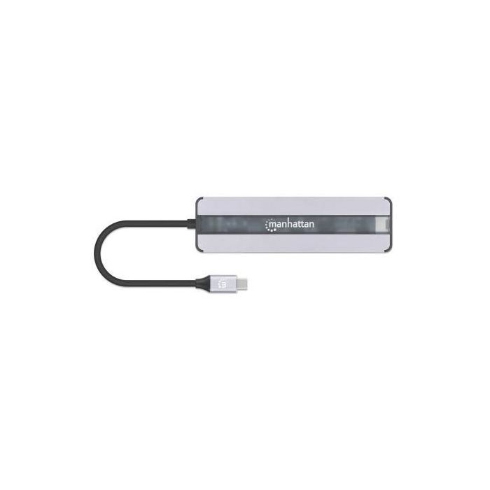 MANHATTAN 7-in-1 Dockingstation HDMI RJ45 2xUSB-A SD/MicroSD 6