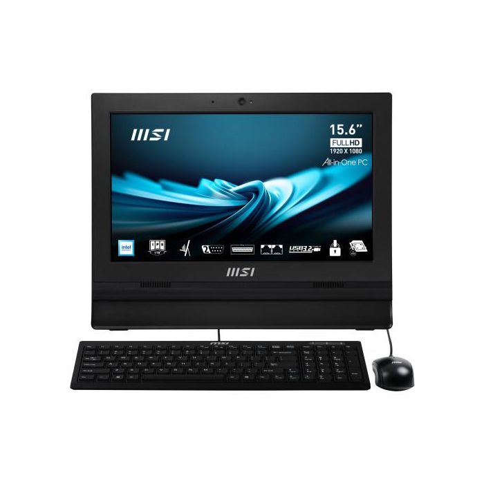 Msi Pro Ap162T Adl-042Xeu All-In-One Pc Intel® N N100 39,6 Cm (15.6") 1920 X 1080 Pixeles Pantalla Táctil Pc Todo En Uno 8 Gb Ddr4-Sdram 256 Gb Ssd Wi-Fi 6E (802.11Ax) Negro 0 Msi Pro Ap162T Adl-042Xeu All-In-One Pc Intel® N N100 39,6 Cm (15.6") 1920 X 1080 Pixeles Pantalla Táctil Pc Todo En Uno 8 Gb Ddr4-Sdram 256 Gb Ssd Wi-Fi 6E (802.11Ax) Negro 0