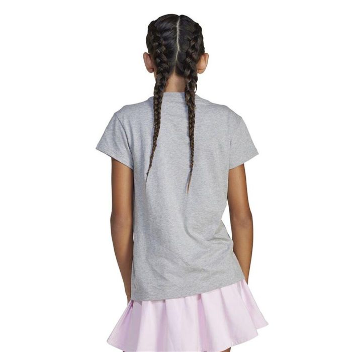 Camiseta de Manga Corta Infantil Adidas JC9626 Gris claro 2