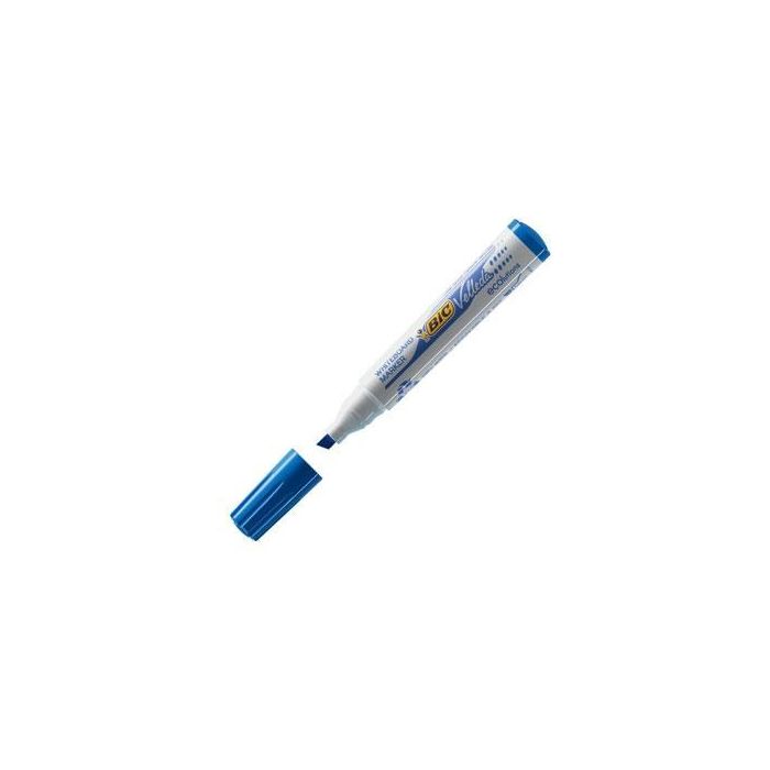 Velleda Marcador Pizarra Blanca Ecolutions 1751 Punta Biselada Azul Caja 12 Ud 0