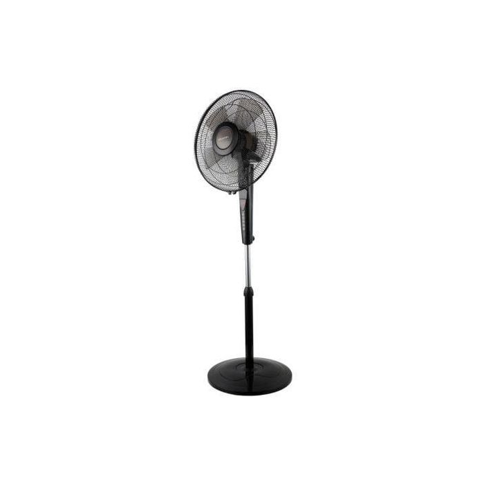 Grunkel Ventilador de Pie 60W, 3 Velocidades, Temporizador 60 Min, Altura Regulable 106-125cm, Negro