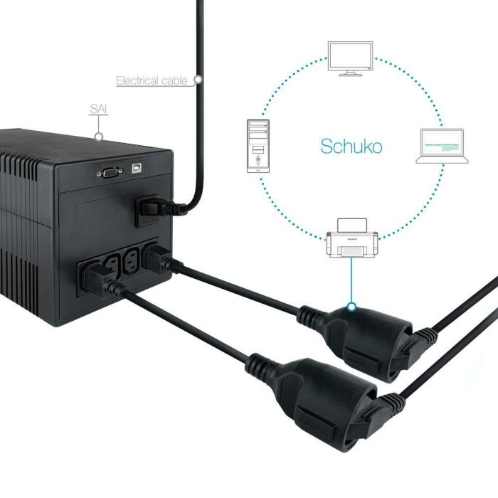 Adaptador Alimentación Nanocable 10.22.0901/ C14 Macho - CEE7 Hembra/ 25cm/ Negro 1 Adaptador Alimentación Nanocable 10.22.0901/ C14 Macho - CEE7 Hembra/ 25cm/ Negro 1