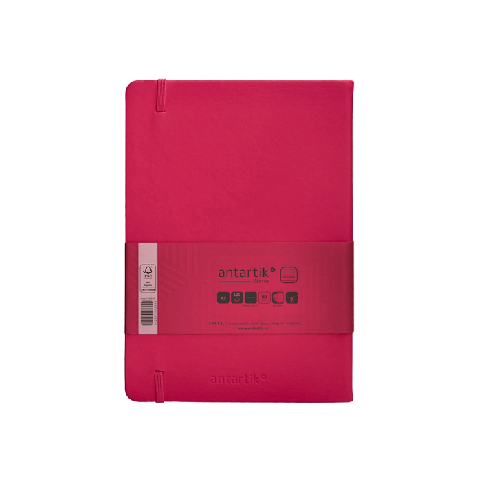 Antartik Cuaderno Antartik Notes Tapa Dura A5 Hojas Rayas Burdeos 100 Hojas 80 gr FSC 2