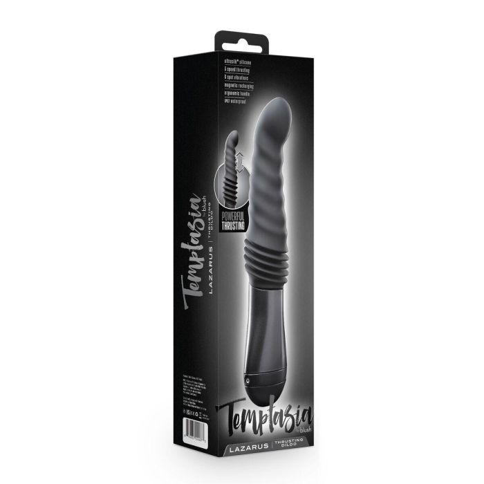 Dildo Blush Temptasia Lazarus Negro 1 Dildo Blush Temptasia Lazarus Negro 1