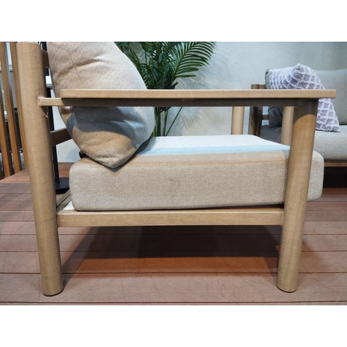 Sofa Terraza Y Jardin DKD Home Decor Marron Gris 78 x 69 x 154 cm Set de 4 1