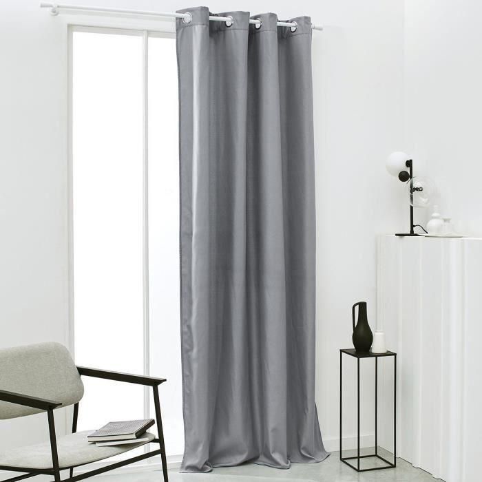 Today Cortina Aislante Térmica Essential Uni de Poliéster 140x240cm Acero - Regula Temperatura, Fácil Mantenimiento y Secado Rápido Today Cortina Aislante Térmica Essential Uni de Poliéster 140x240cm Acero - Regula Temperatura, Fácil Mantenimiento y Secado Rápido