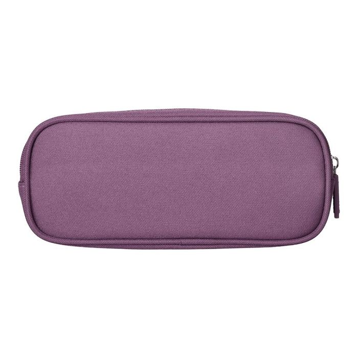 Estuche Portatodo Liderpapel Classic Ovalado 2 Cremalleras Con Bolsillo Delantero 210x90 mm Morado Empolvado 3