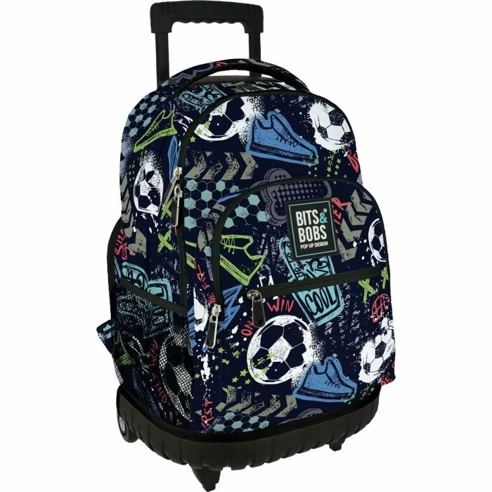 Grafoplás Mochila Roller Bits&Bobs Match con ruedas, diseño atractivo, múltiples compartimentos y asa extensible Grafoplás Mochila Roller Bits&Bobs Match con ruedas, diseño atractivo, múltiples compartimentos y asa extensible