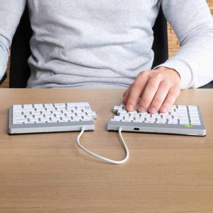 R-Go Tools Ergonomic keyboard R-Go Split Break with break software, ergonomic split keyboard, QWERTY (UK), Bluetooth, white 2 R-Go Tools Ergonomic keyboard R-Go Split Break with break software, ergonomic split keyboard, QWERTY (UK), Bluetooth, white 2